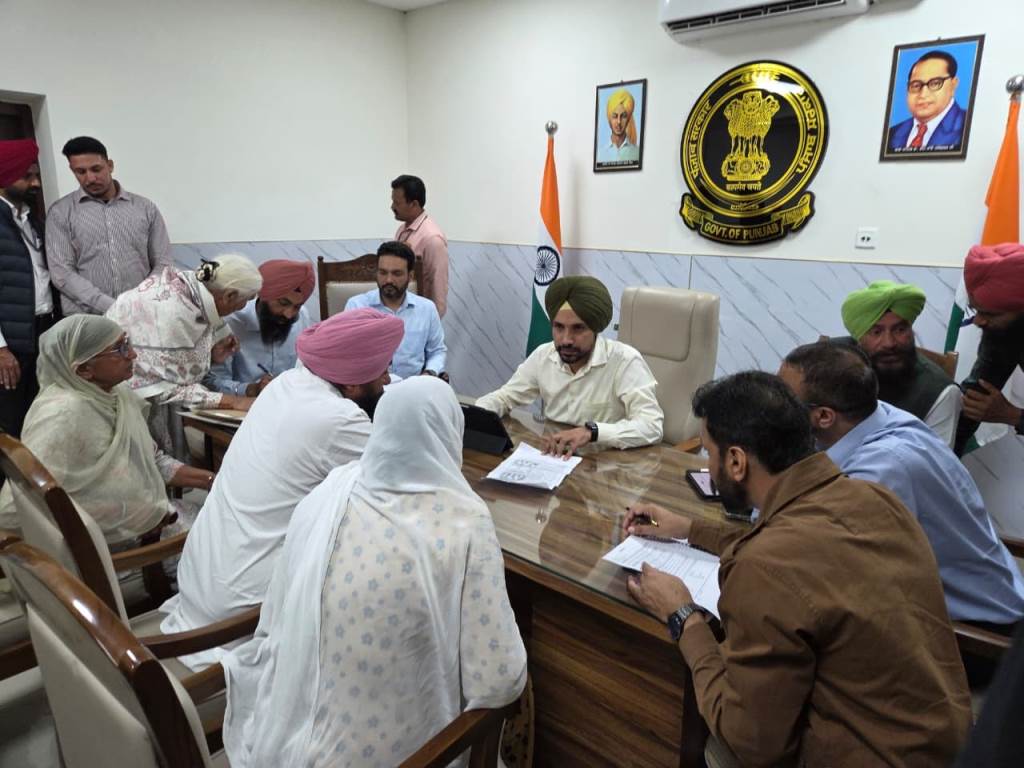 OSD Sukhvir Singh listens to the problems of Dhuri residents